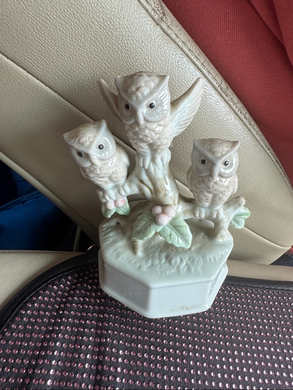 6” Vintage 1983 Owls Wind-Up Musical Home Decor Figurine